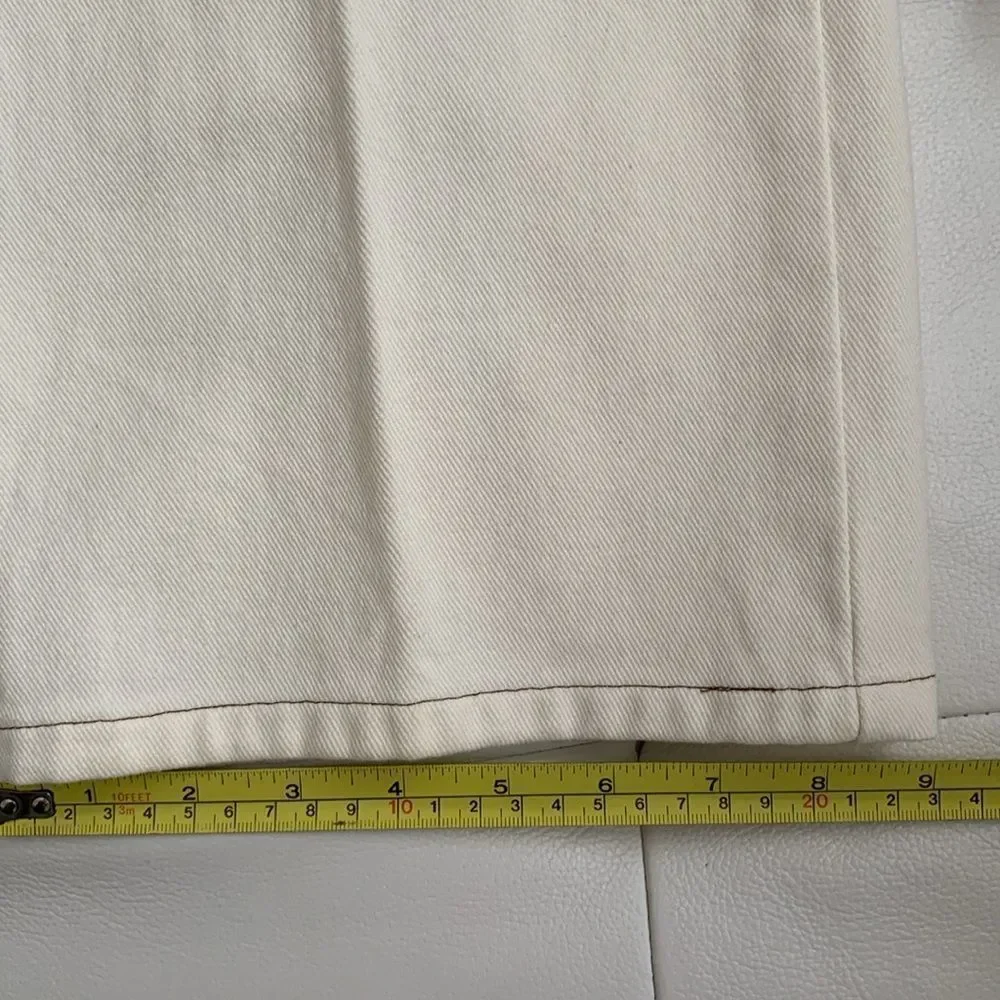 Sigrid Olsen Cotton Cream Two-Piece Suit Jacket Pants Embroidered Size L/14 - Picture 14 of 16
